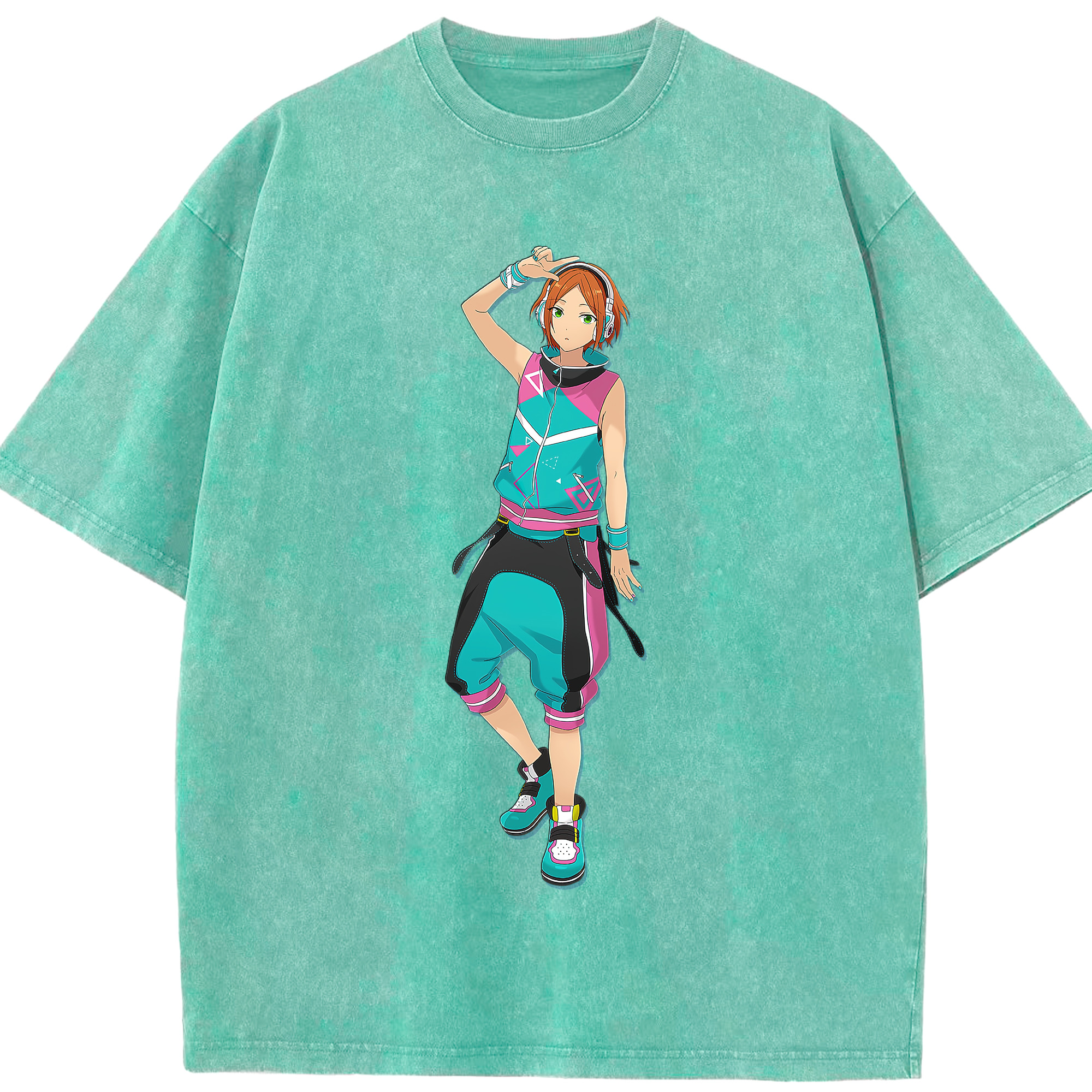 （画像用） あんさんぶるスターズ! Ensemble Stars 綿100% ヴィンテージ風 半袖Tシャツ（フロントプリント）